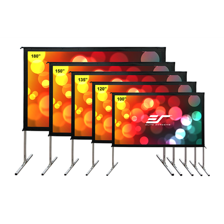 Elite Screens | Yard Master 2 Mobile Outdoor screen WV-Dual | OMS100H2-DUAL | Diagonal 100 " | 16:9 | Viewable screen width (W) 222 cm|OMS100H2-DUAL