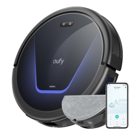 Anker Eufy | Robot Vacuum Cleaner | G50 Hybrid | Wet&Dry | Operating time (max) 180 min | 2600 mAh | Dust capacity 0.35 L | 5000 Pa | Black|T2212G11