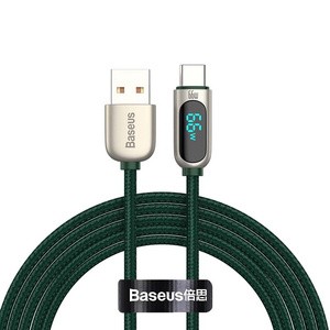 "Baseus" ekrano kabelis USB-C tipo, 66 W, 1 m (žalias)