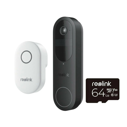 Reolink D340B Doorbell Battery with Chime and 64GB SD Card|BWS2KDB