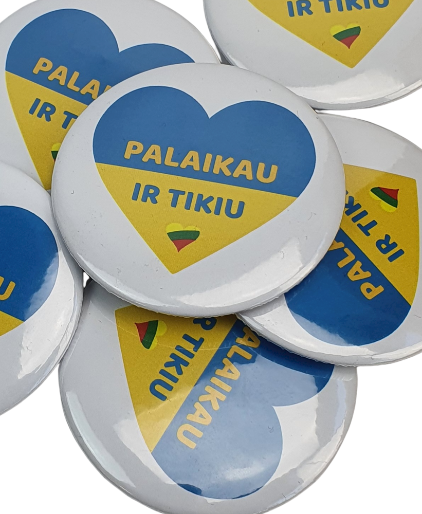 Ženkliukas "Palaikau ir tikiu"