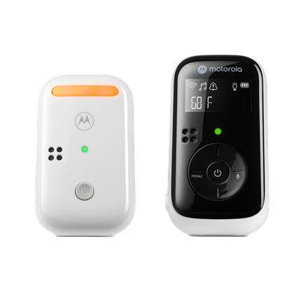 Motorola | Audio Baby Monitor | PIP11 | Backlit LCD display; Backlit LCD display; Night light; Room temperature monitoring; Adjustable C° and F° temperature reading; Two-way talk; Rechargeable parent unit; DECT Wireless Technology | White/Black|505537471238