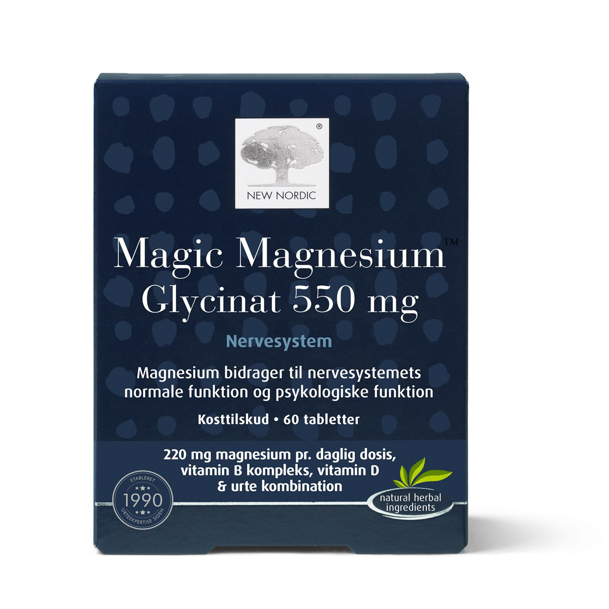 NEW NORDIC MAGIC MAGNESIUM GLYCINAT, 60 tablečių
