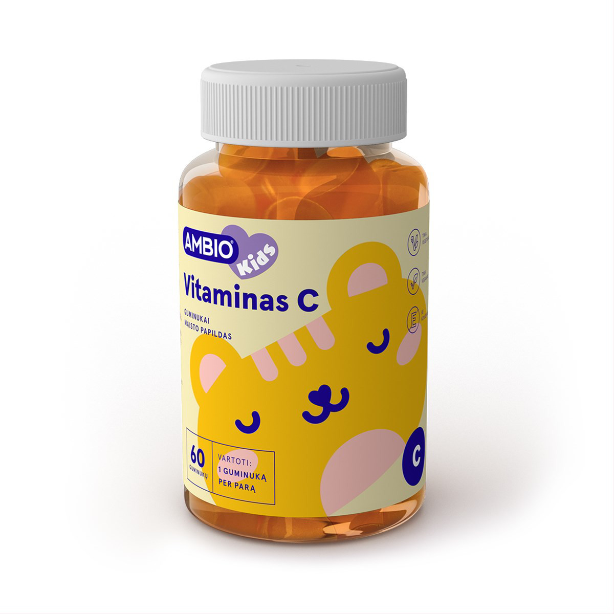 AMBIO KIDS VITAMINAS C (guminukai), N60