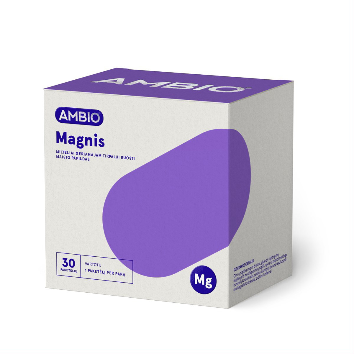 AMBIO MAGNIS, 375mg, 30 paketėlių miltelių geriamajam tirpalui ruošti