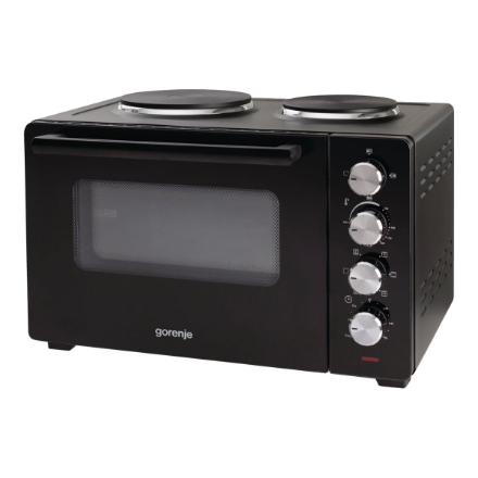 Gorenje | Mini Oven | OM30GBX | 30 L | Number of burners/cooking zones 2 | 1600 W | Black|OM30GBX