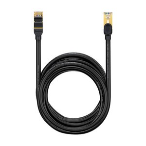 "Baseus" Ethernet RJ45, 10 Gbps, 30 m ilgio tinklo kabelis (juodas)