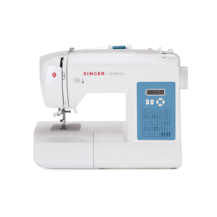 Singer | Sewing Machine | 6160 Brilliance | Number of stitches 60 | Number of buttonholes 6 | White|6160
