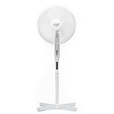 Adler | AD 7305 | Stand Fan | White | Diameter 40 cm | Number of speeds 3 | Oscillation | 45 W | No|AD 7305