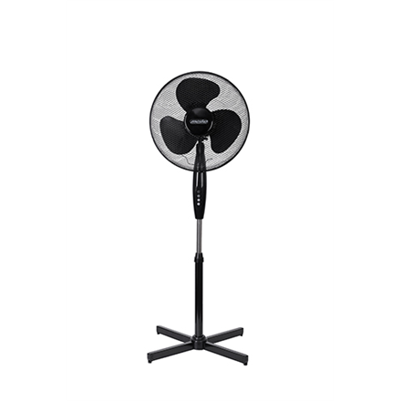 Mesko | Fan | MS 7311 | Stand Fan | Black | Diameter 40 cm | Number of speeds 3 | Oscillation | 45 W | No|MS 7311