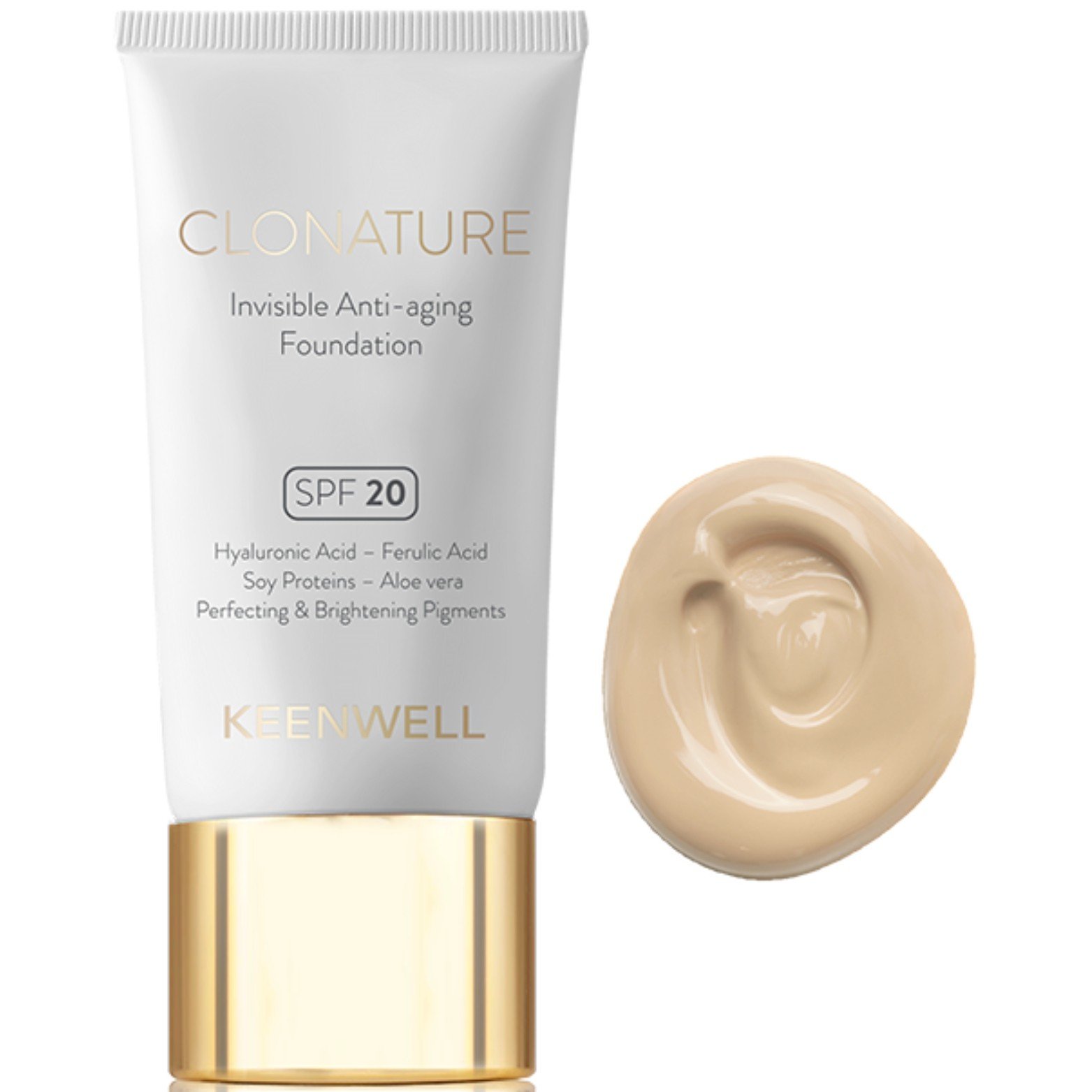 KEENWELL CLONATURE JAUNINANTIS MAKIAŽO PAGRINDAS SPF20, 30 ml (Nr.1) KEENWELL CLONATURE JAUNINANTIS MAKIAŽO PAGRINDAS SPF20, 30 ml (Nr.1)