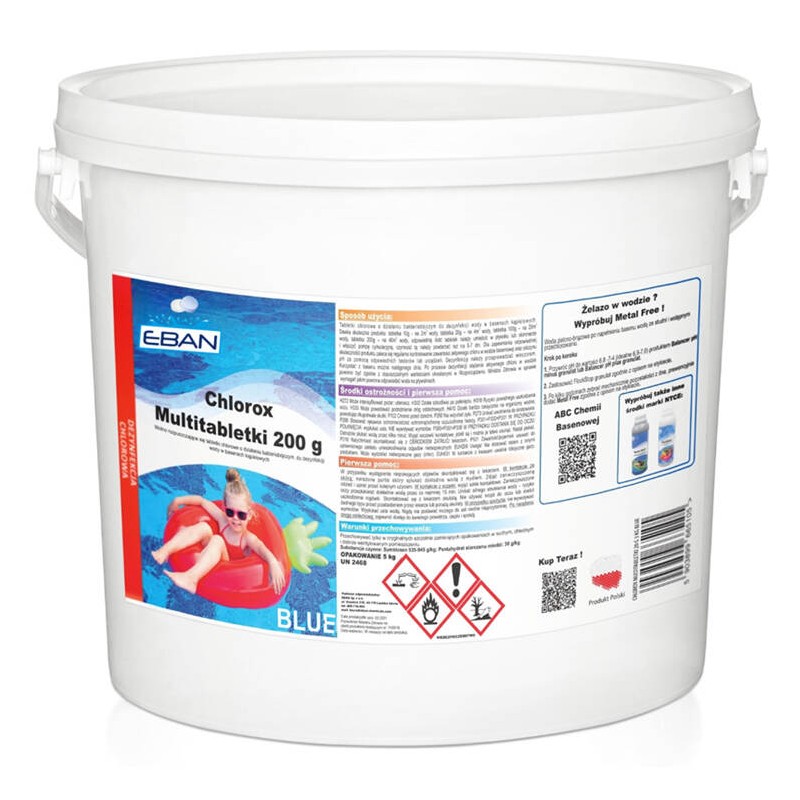 "Chlorox Multitablets" 5 kg mėlynos spalvos baseinų chemija BA0568