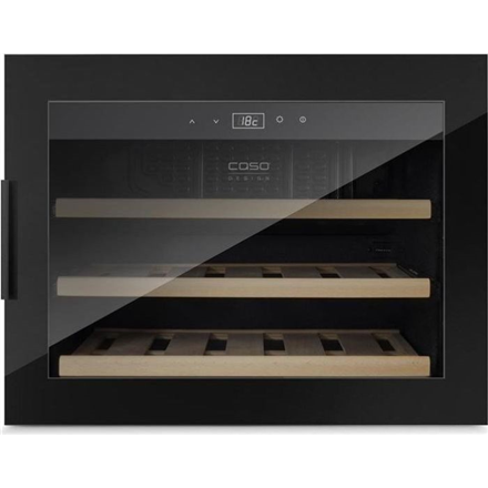 Caso | Wine cooler | WineSafe 18 EB | Energy efficiency class G | Built-in | Bottles capacity 18 bottles | Cooling type Compressor technology | Black|00627