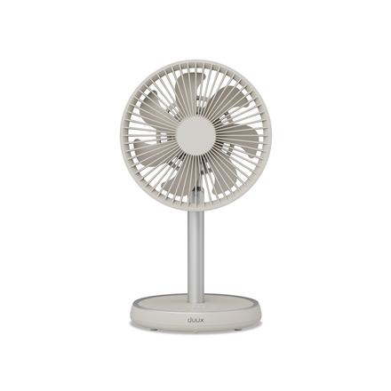 Duux Fan | Rize Flex | Stand Fan | Greige | Diameter 21 cm | Number of speeds 4 | Oscillation | 10 W | No|DXCF92