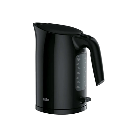 Braun | Kettle | WK3100BK PurEase | Standard | 2200 W | 1.7 L | Plastic | 360° rotational base | Black|WK3100BK