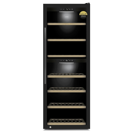 Caso | Smart Wine Cooler | WineExclusive 126 | Energy efficiency class G | Free standing | Bottles capacity 126 bottles | Cooling type Compressor technology | Black|00729