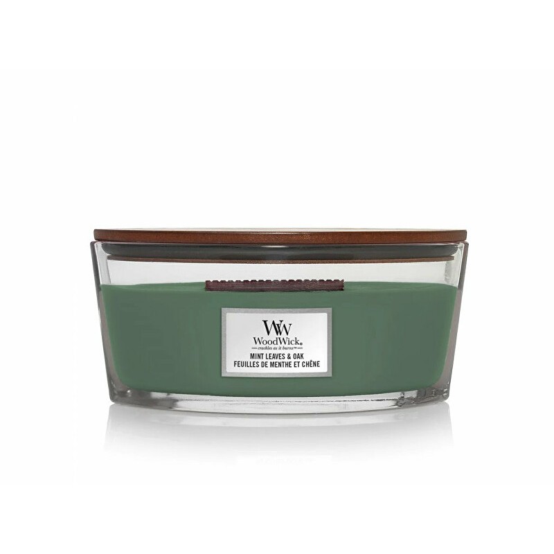 WoodWick Kvapnioji žvakė valtis Mėtų lapai - Ąžuolas 453,6 g