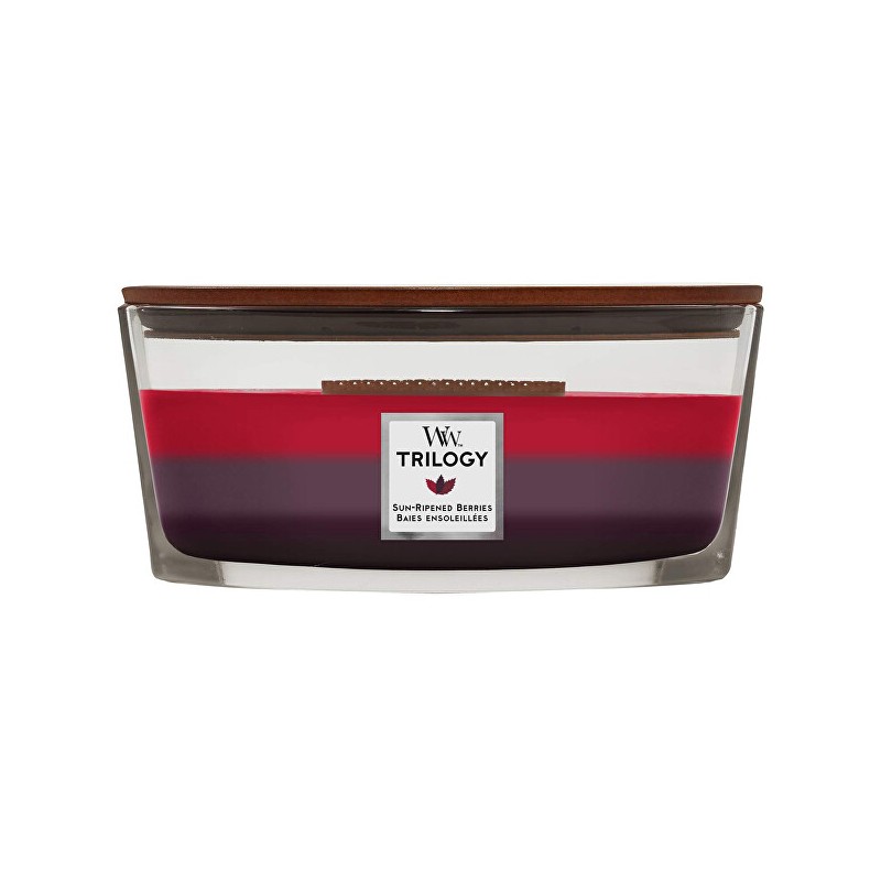 WoodWick Kvapnioji žvakė valtis "Trilogy Sun Ripened Berries" 453 g