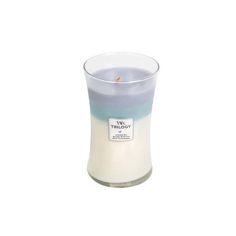 WoodWick Kvapioji žvakė vazoje didelė Trilogy Calming Retreat 609,5 g