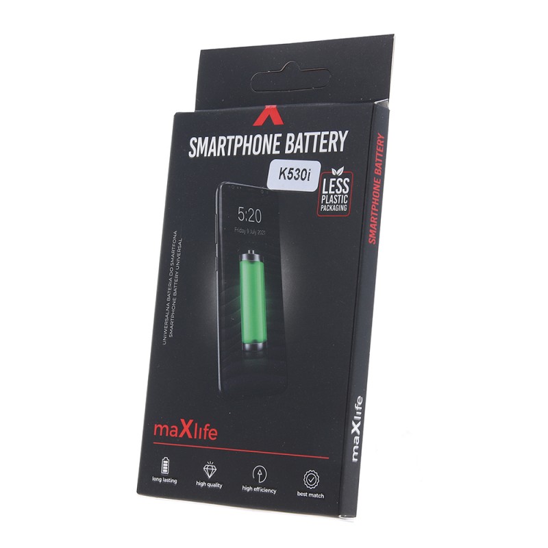 Maxlife baterija, skirta Sony Ericsson K530i / K550i / K800i / BST-33 1000mAh