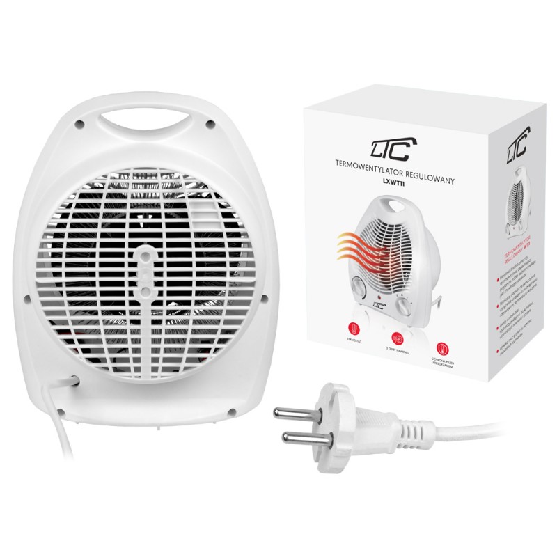 Baltas šildytuvas LTC 1000/2000W - 230V
