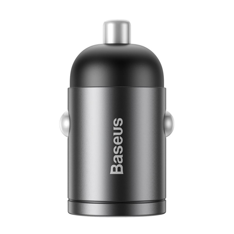 Baseus automobilinis įkroviklis Tiny Star Mini QC 3.0 30W 1x USB pilka