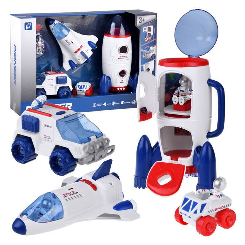 Kosminis rinkinys raketa, automobilis, astronautas ZA4702