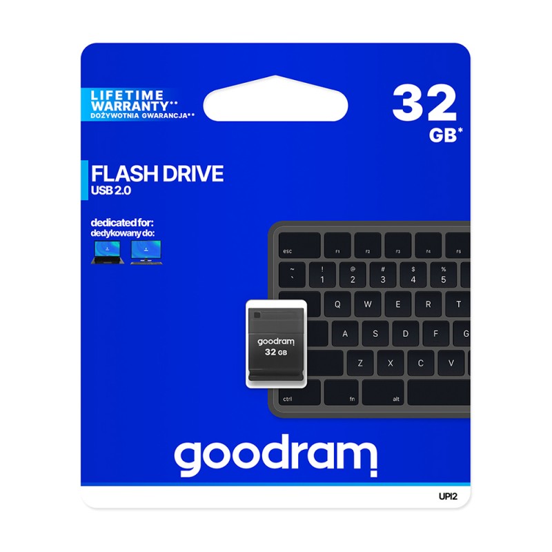 Goodram pendrive 32GB USB 2.0 UPI2 juodas