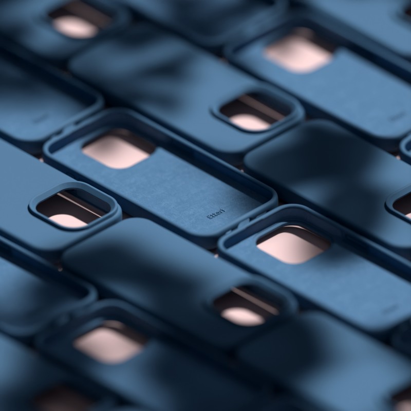 Etteri Silikoninis dėklas Samsung Galaxy A34 5G tamsiai mėlynas