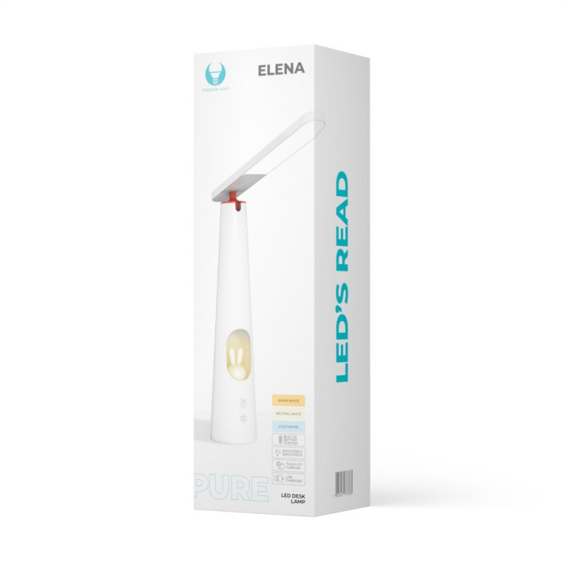 Stalinė LED lempa 7,5 W su zuikio šviesa PURE FLB-150 ELENA balta Forever Light
