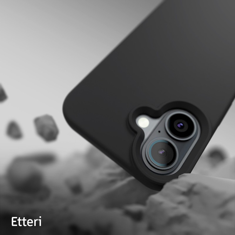 "Etteri" silikoninis dėklas "iPhone 16 Plus" 6,7 juodas