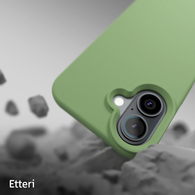 "Etteri" silikoninis dėklas iPhone 16 6,1 šviesiai žalias