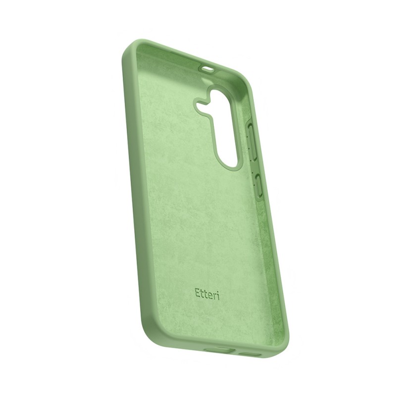 "Etteri" silikoninis dėklas "Samsung Galaxy S25", šviesiai žalias