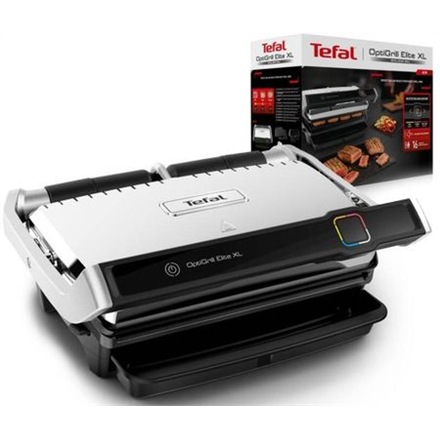 Tefal GC760D30 OptiGrill Elite XL Electric Grill, Black/Stainless Steel | TEFAL | 2200 W|GC760D30