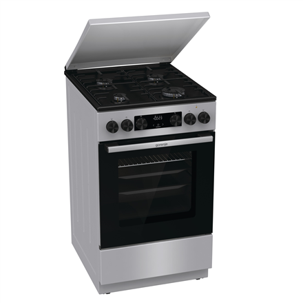 Gorenje Cooker | GK5C42SH | Hob type Gas | Oven type Electric | Grey | Width 50 cm | Depth 59.4 cm | 70 L|GK5C42SH