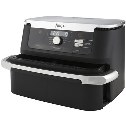 NINJA | Double Air Fryer | AF500EU Foodi FlexDrawer | Power 2470 W | Capacity 10.4 L | Black|AF500EU