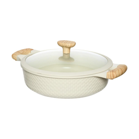 SHALLOW POT D28CM 4.1L/BEIGE 93806 RESTO|93806
