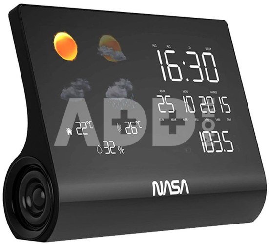 Nasa weather station + speaker BT WSP1300, black