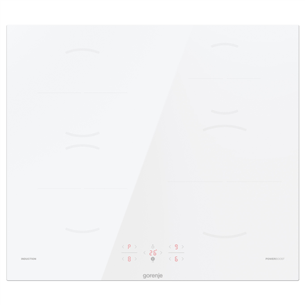 Gorenje | Hob | GI6401WSC | Induction | Number of burners/cooking zones 4 | Touch | Timer | White | Display|GI6401WSC
