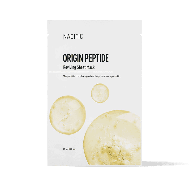 NACIFIC Origin Peptide Reviving lakštinė veido kaukė su peptidų kompleksu