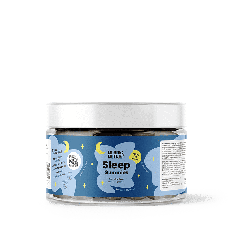 NORDIC NUTRIS guminukai CBD Sleep Gummies