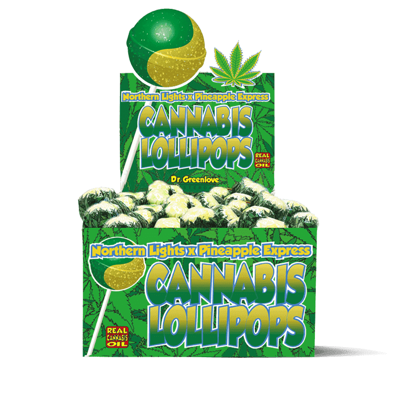 DR. GREENLOVE Čiulpinukas su Kanapių Aliejumi (Northern Lights x Pineapple Express)