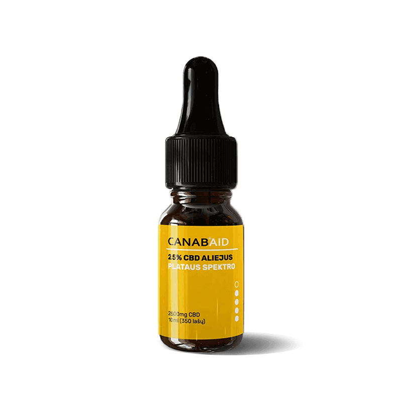 CANABAID Plataus Spektro CBD Kanapių Aliejus 2500mg