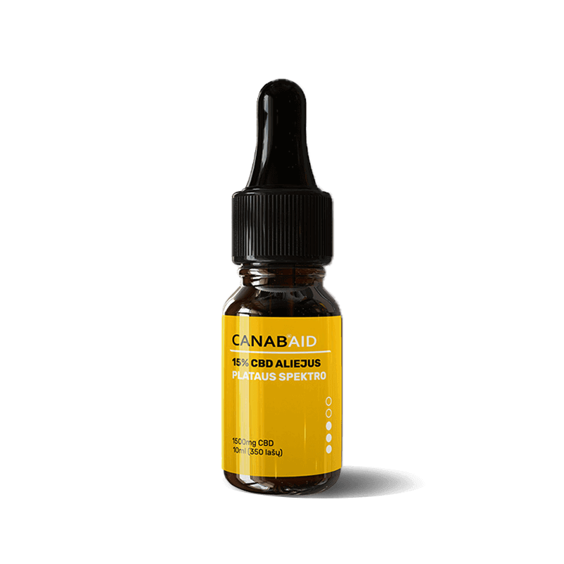 CANABAID Plataus Spektro CBD Kanapių Aliejus 1500mg