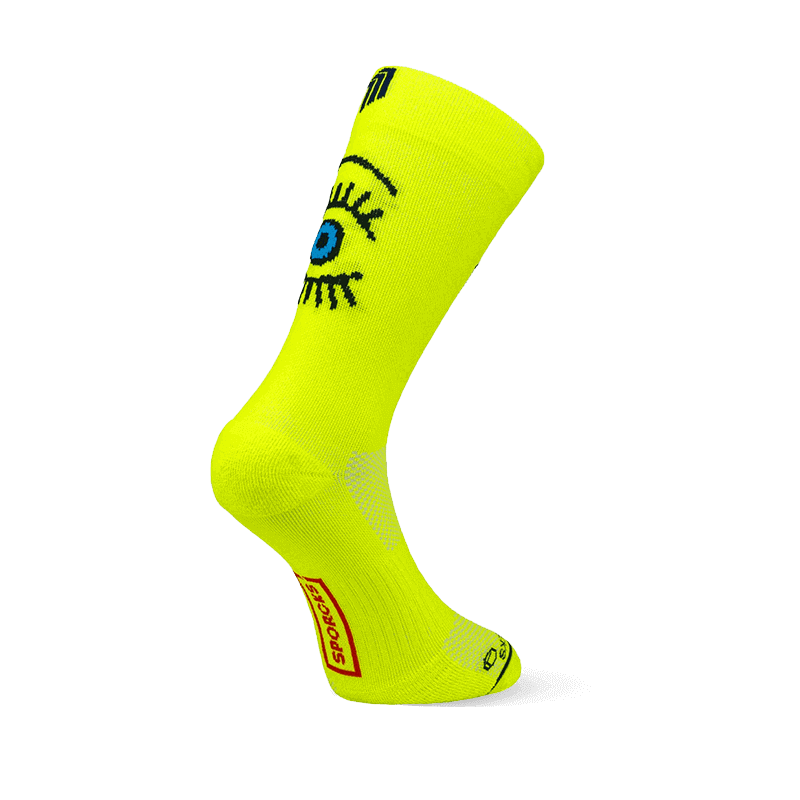 Kojinės "Eye Yellow" SPORCKS