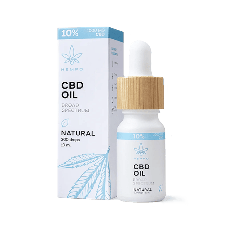 HEMPO Pilno spektro CBD kanapių aliejus 10% (Apelsinų sk.)
