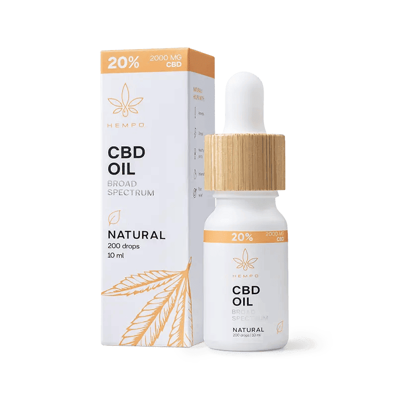HEMPO Plataus spektro CBD kanapių aliejus 20%