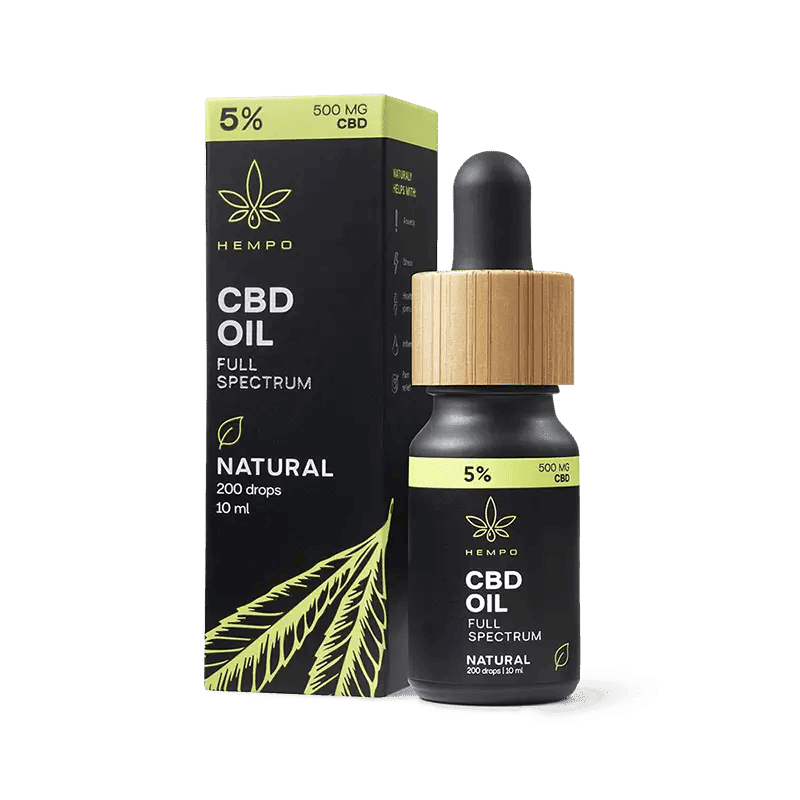 HEMPO Pilno spektro CBD kanapių aliejus 5%