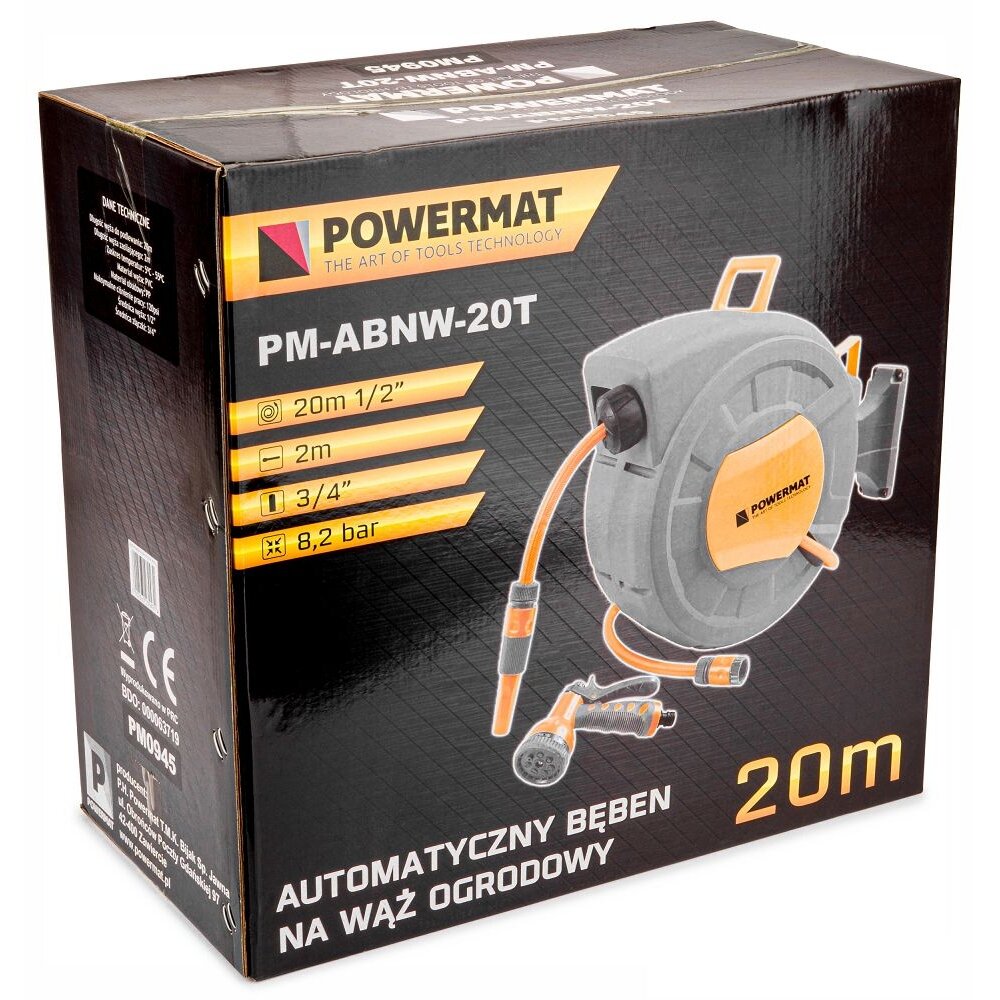 Automatinė sodo žarna su ritė  20m POWERMAT“