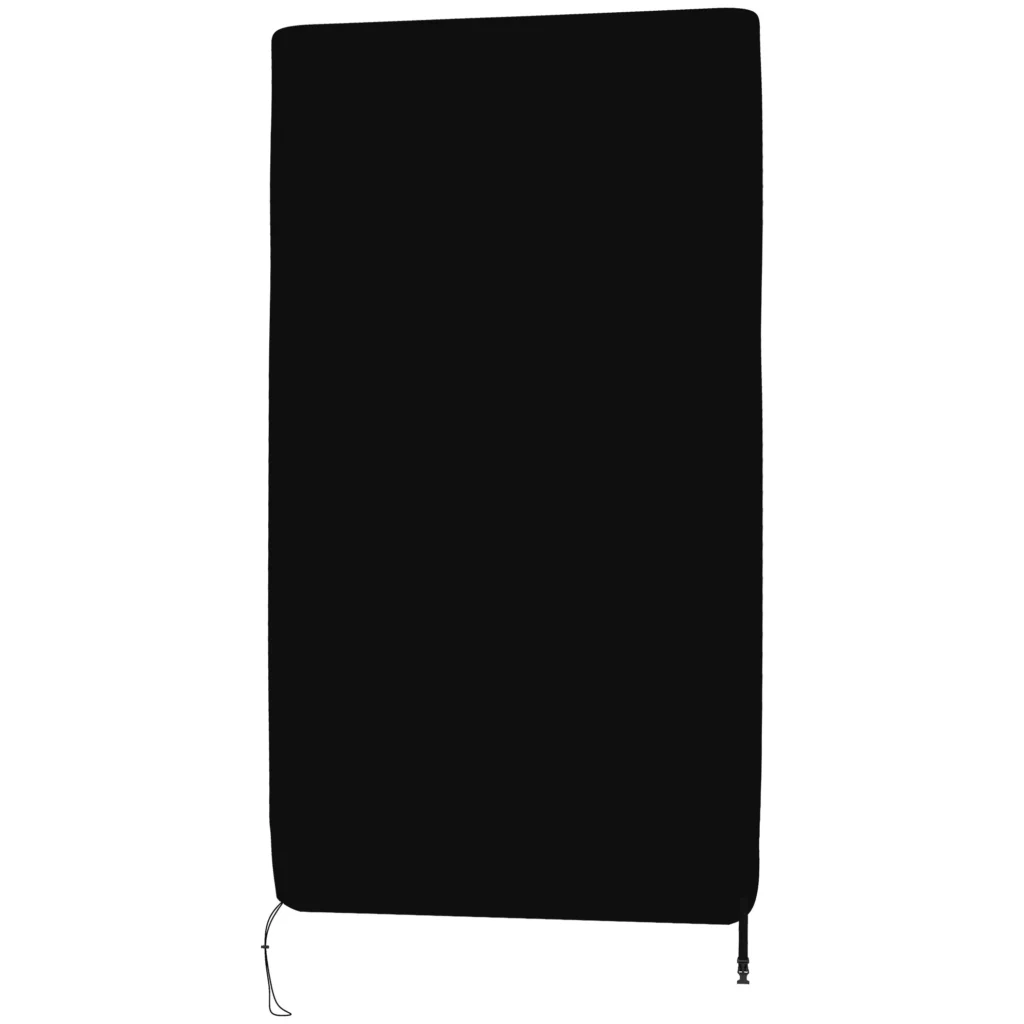 Stalo teniso stalo užvalkalas, juodas 275 x 153 x 5 cm